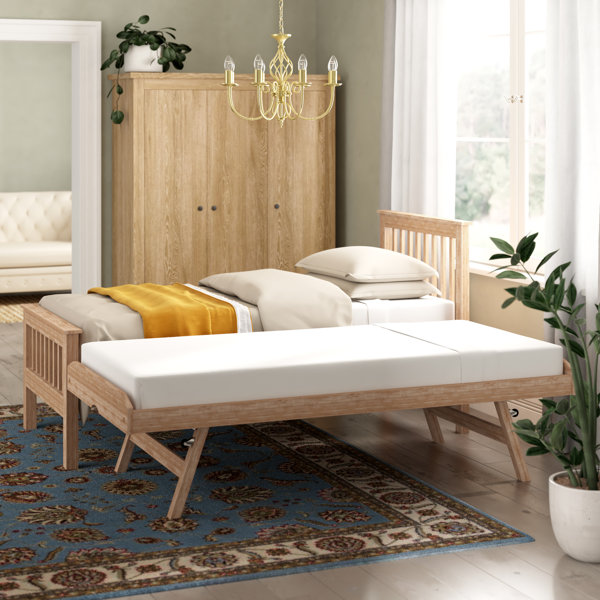 Brayden Studio Solid Wood Single (3') Guest Bed with Trundle & Reviews